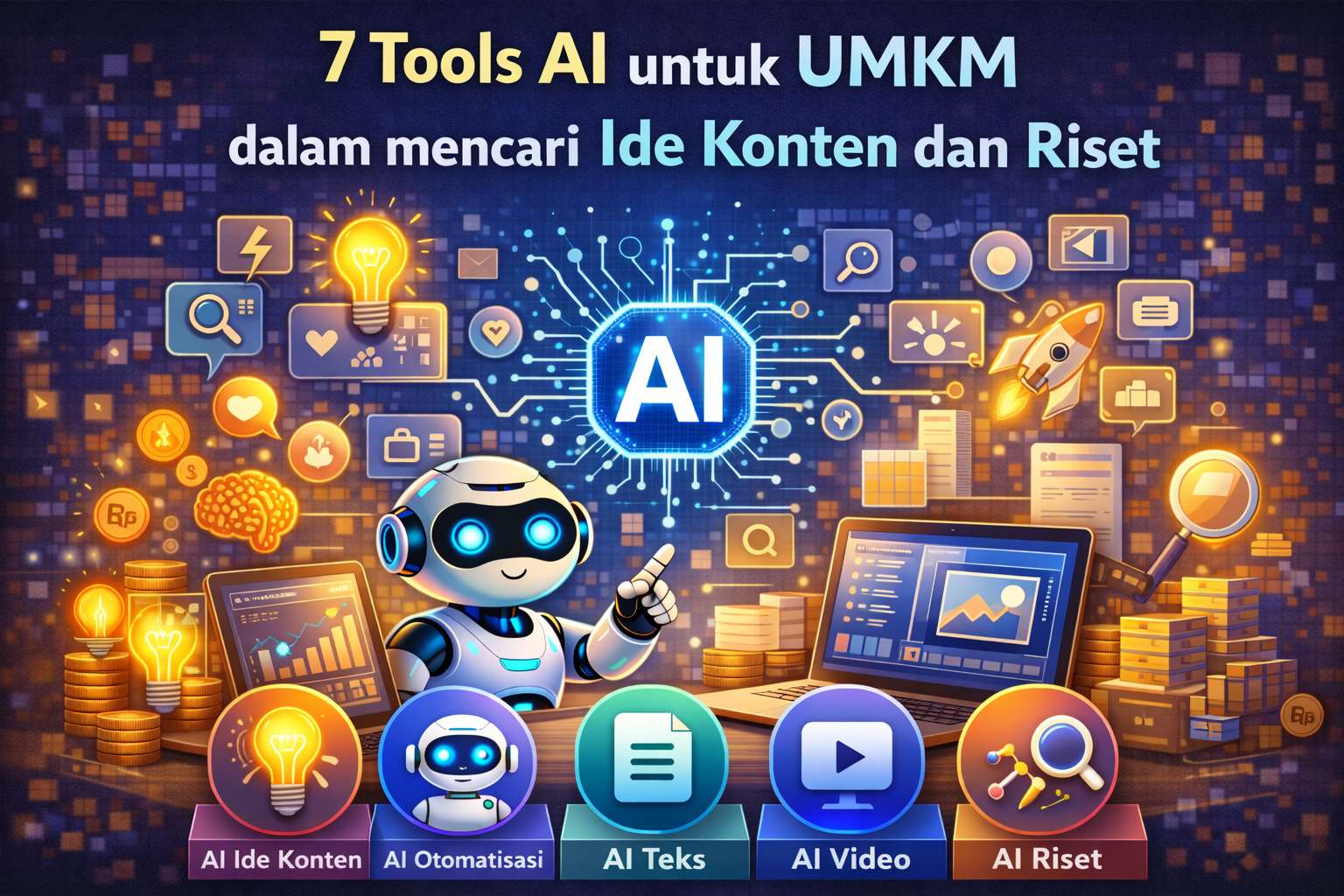 7 Tools AI untuk UMKM dalam mencari Ide Konten dan Riset