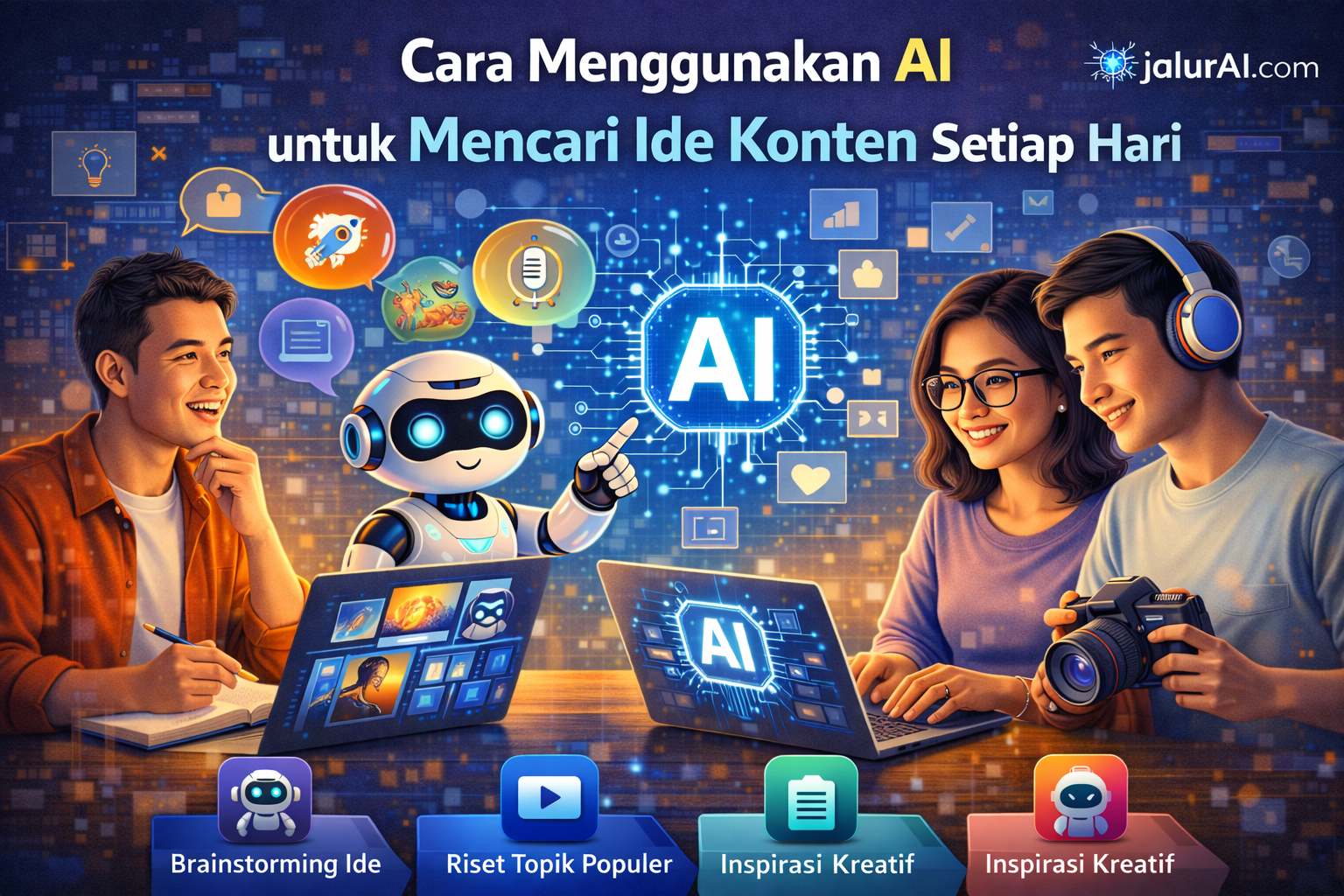 Cara Menggunakan AI untuk Mencari Ide Konten Setiap Hari