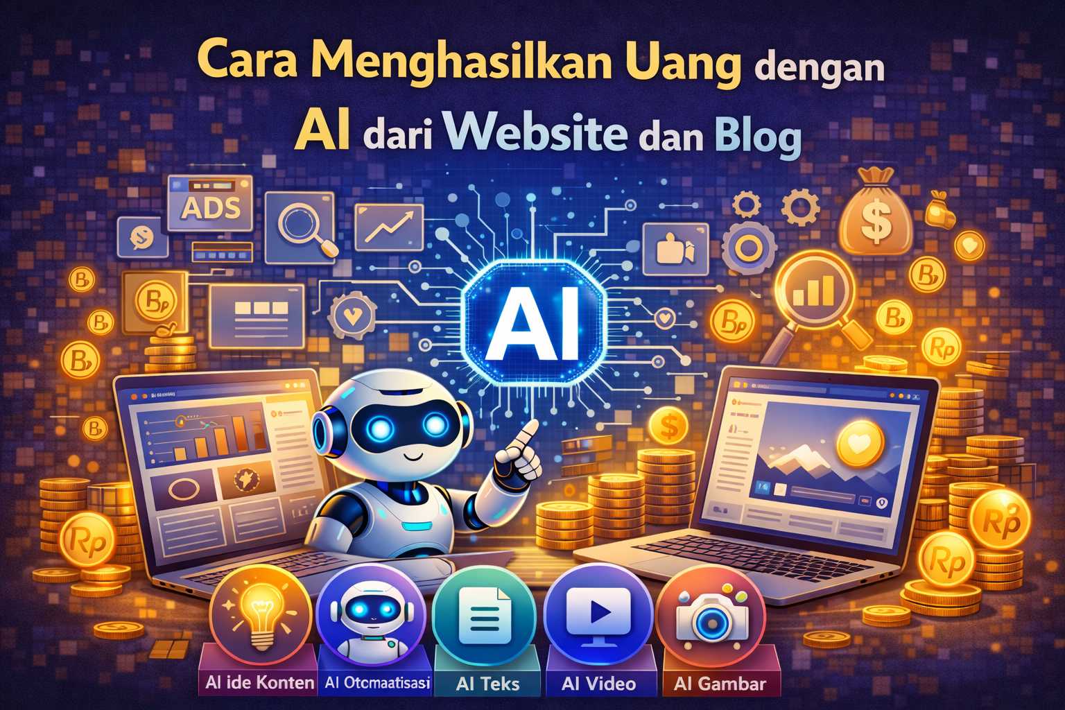 Cara Menghasilkan Uang dengan AI dari Website dan Blog