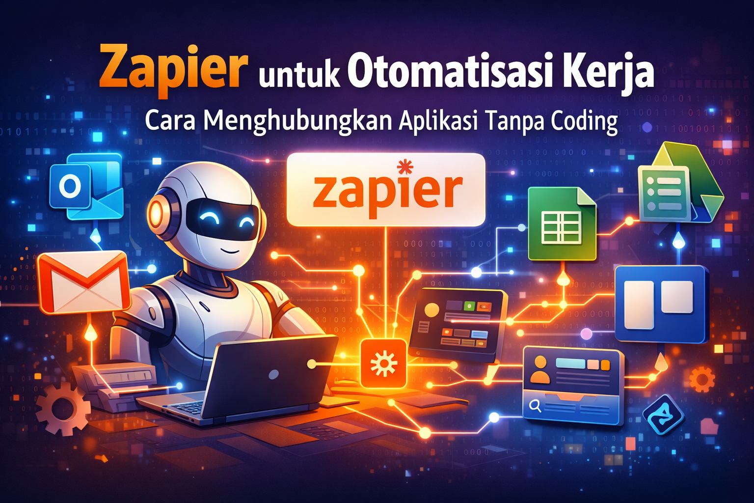 Zapier untuk Otomatisasi Kerja: Cara Menghubungkan Aplikasi Tanpa Coding