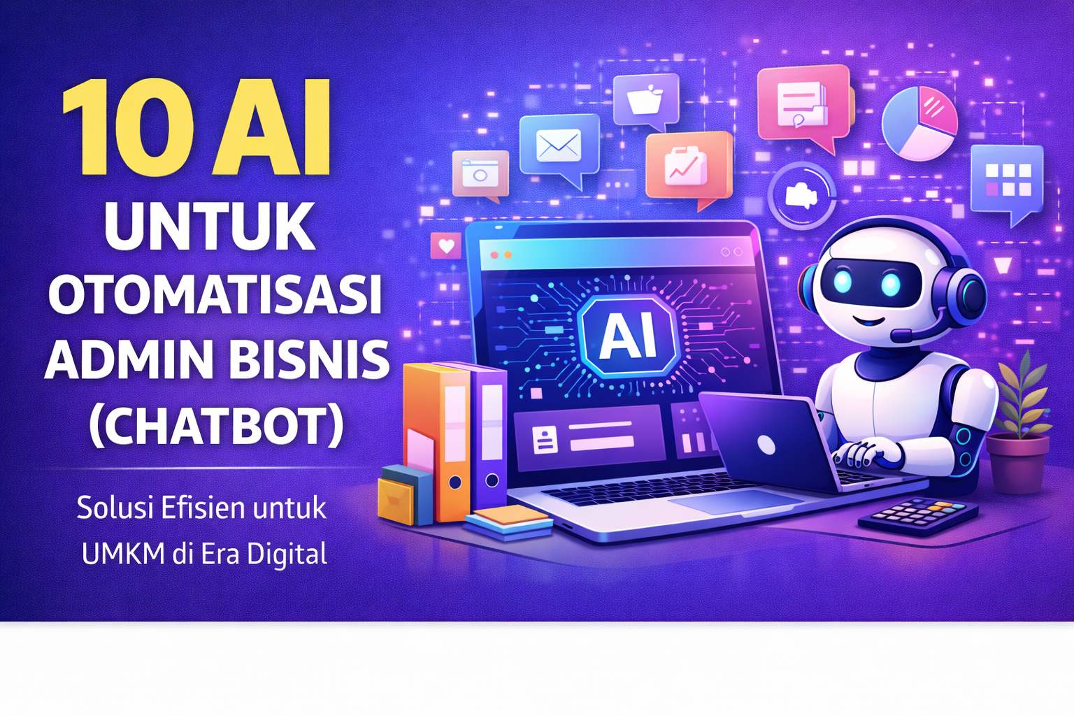 AI untuk Otomatisasi Admin Bisnis UMKM: 10 Tools Hemat Waktu & Biaya
