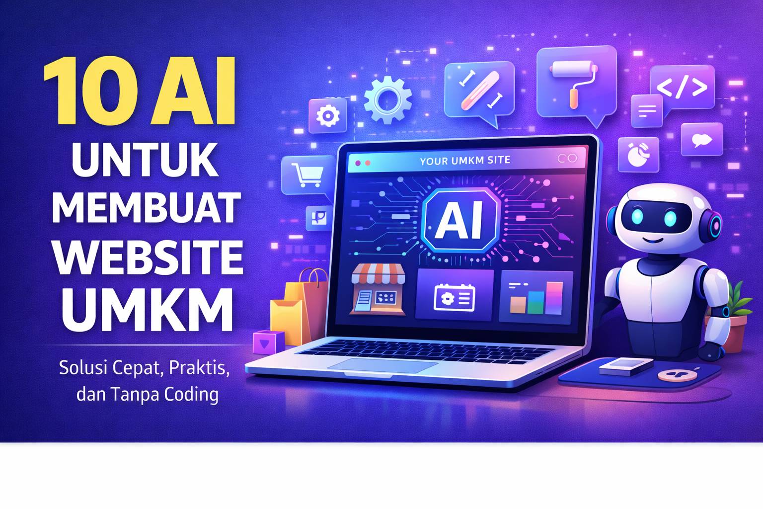 10 AI untuk Membuat Website UMKM: Solusi Cepat, Praktis, dan Tanpa Coding